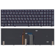 Клавиатура для ноутбука Lenovo IdeaPad Y500, Y500N, Y500NT, Y510, Y510P, Y590, Y590N чёрная, с подсветкой