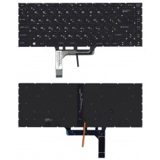 Клавиатура для ноутбука MSI GF63, GS65, GS65VR, 9Z.NEVBN.A0R, NSK-FDABN 0R Черная, без рамки, с белой подсветкой