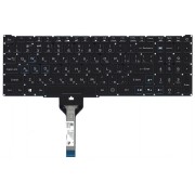 Клавиатура Acer Nitro 5 AN515, AN517, NKI15131DR черная, с подсветкой (узкий шлейф, синие буквы)