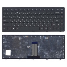 Клавиатура для ноутбука Lenovo IdeaPad Flex 14, G400S, G405S, G410S, N410, S410P, Z410 чёрная, с рамкой