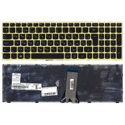 Клавиатура Lenovo Flex 2-15D, IdeaPad 300-15IBR, 300-15ISK, 300-17ISK, B50-45, G50-30, G50-45, G50-70, G50-75, G50-80, G70-80, S500, Z50-70, Z50-75, Z70-80, 25214726 с салатовой рамкой
