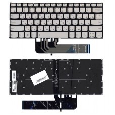 Клавиатура для ноутбука Lenovo IdeaPad 530s-14ARR, 530s-14IKB, 530s-15IKB, S530-13IML, S530-13IWL, Yoga 530-14ARR, 530-14IKB, 730-13IKB, 730-13IWL, 730-15IKB, 730-15IWL, S740-14IIL серебристая