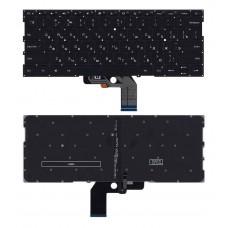 Клавиатура для ноутбука Xiaomi Air 13.3, Mi Notebook 13.3 черная, без рамки, с подсветкой