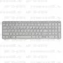 Клавиатура для ноутбука HP 15-d104 Белая, с рамкой
