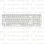 Клавиатура для ноутбука HP Pavilion G6-2071 Белая, с рамкой