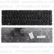 Клавиатура для ноутбука HP Pavilion G7-2088 Чёрная, без рамки, вертикальный ENTER