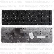 Клавиатура для ноутбука HP Pavilion G7-2105 Чёрная, без рамки, вертикальный ENTER