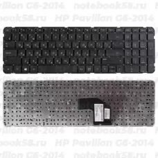 Клавиатура для ноутбука HP Pavilion G6-2014 Черная, без рамки