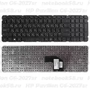 Клавиатура для ноутбука HP Pavilion G6-2027sr Черная, без рамки