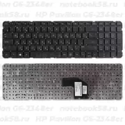 Клавиатура для ноутбука HP Pavilion G6-2348er Черная, без рамки