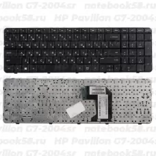 Клавиатура для ноутбука HP Pavilion G7-2004sr Чёрная с рамкой