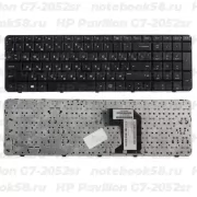 Клавиатура для ноутбука HP Pavilion G7-2052sr Чёрная с рамкой