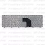 Клавиатура для ноутбука HP Pavilion G6-2045 черная, с рамкой
