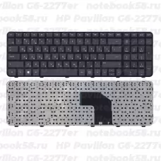 Клавиатура для ноутбука HP Pavilion G6-2277er черная, с рамкой