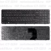 Клавиатура для ноутбука HP Pavilion G7-1230 Черная