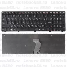 Клавиатура для ноутбука Lenovo B580 Черная, с рамкой