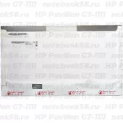 Матрица для ноутбука HP Pavilion G7-1111 (1600x900 HD+) TN, 40pin, Глянцевая