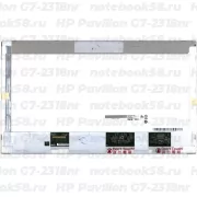 Матрица для ноутбука HP Pavilion G7-2318nr (1600x900 HD+) TN, 40pin, Матовая