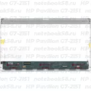 Матрица для ноутбука HP Pavilion G7-2151 (1600x900 HD+) TN, 40pin, Глянцевая