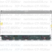 Матрица для ноутбука HP Pavilion G7-1026sr (1600x900 HD+) TN, 40pin, Глянцевая
