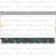 Матрица для ноутбука HP Pavilion G7-1265nr (1600x900 HD+) TN, 40pin, Глянцевая