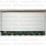 Матрица для ноутбука HP Pavilion G7-1326sr (1600x900 HD+) TN, 40pin, Глянцевая