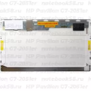 Матрица для ноутбука HP Pavilion G7-2051er (1600x900 HD+) TN, 40pin, Матовая