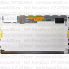Матрица для ноутбука HP Pavilion G7-2316nr (1600x900 HD+) TN, 40pin, Матовая