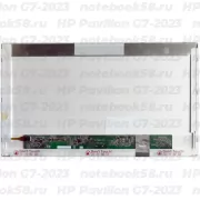 Матрица для ноутбука HP Pavilion G7-2023 (1600x900 HD+) TN, 40pin, Матовая