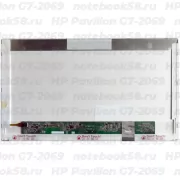 Матрица для ноутбука HP Pavilion G7-2069 (1600x900 HD+) TN, 40pin, Матовая