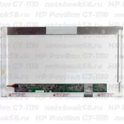 Матрица для ноутбука HP Pavilion G7-1110 (1600x900 HD+) TN, 40pin, Матовая