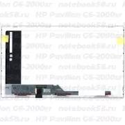 Матрица для ноутбука HP Pavilion G6-2000sr (1366x768 HD) TN, 40pin, Матовая