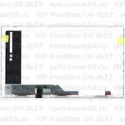Матрица для ноутбука HP Pavilion G6-1b37 (1366x768 HD) TN, 40pin, Матовая