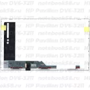 Матрица для ноутбука HP Pavilion DV6-3211 (1366x768 HD) TN, 40pin, Матовая