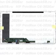 Матрица для ноутбука HP Pavilion G6-2026sr (1366x768 HD) TN, 40pin, Матовая