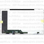 Матрица для ноутбука HP Pavilion DV6-3055sr (1366x768 HD) TN, 40pin, Матовая