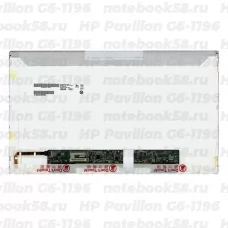 Матрица для ноутбука HP Pavilion G6-1196 (1366x768 HD) TN, 40pin, Глянцевая