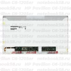 Матрица для ноутбука HP Pavilion G6-1205er (1366x768 HD) TN, 40pin, Глянцевая