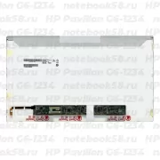 Матрица для ноутбука HP Pavilion G6-1234 (1366x768 HD) TN, 40pin, Глянцевая