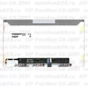 Матрица для ноутбука HP Pavilion G6-2091 (1366x768 HD) TN, 40pin, Глянцевая