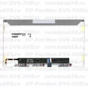 Матрица для ноутбука HP Pavilion DV6-3015sr (1366x768 HD) TN, 40pin, Глянцевая