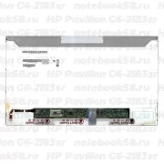 Матрица для ноутбука HP Pavilion G6-2183sr (1366x768 HD) TN, 40pin, Матовая