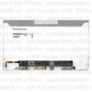 Матрица для ноутбука HP Pavilion DV6-3103er (1366x768 HD) TN, 40pin, Матовая