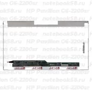 Матрица для ноутбука HP Pavilion G6-2200sr (1366x768 HD) TN, 40pin, Глянцевая