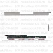 Матрица для ноутбука HP Pavilion G6-1026 (1366x768 HD) TN, 40pin, Глянцевая