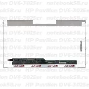 Матрица для ноутбука HP Pavilion DV6-3025er (1366x768 HD) TN, 40pin, Глянцевая