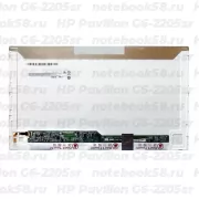 Матрица для ноутбука HP Pavilion G6-2205sr (1366x768 HD) TN, 40pin, Глянцевая