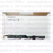 Матрица для ноутбука HP Pavilion DV6-3106er (1366x768 HD) TN, 40pin, Глянцевая