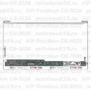 Матрица для ноутбука HP Pavilion G6-1026 (1366x768 HD) TN, 40pin, Глянцевая