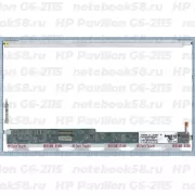 Матрица для ноутбука HP Pavilion G6-2115 (1366x768 HD) TN, 40pin, Глянцевая